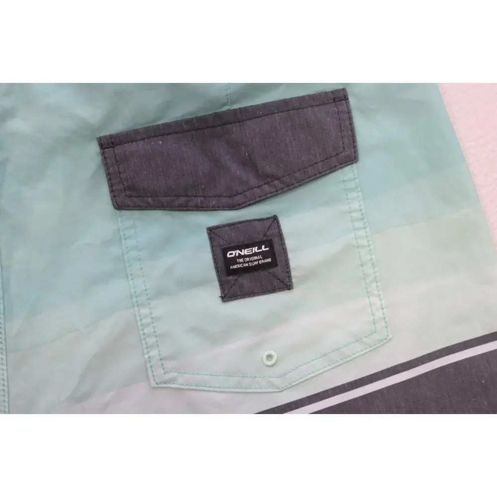 Oneill Board Shorts Striped Athletic Surf‎ Performance 5.5